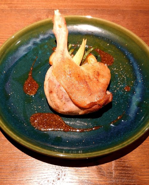 京都産鴨モモ肉の低温真空調理